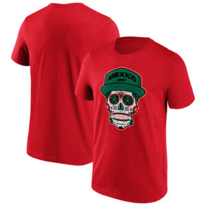 Formula 1 Mexico Skull Graphic T-Shirt - Red