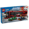 F1Â® LEGOÂ® Truck with RB20 & AMR24 F1Â® Cars