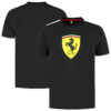 Scuderia Ferrari Puma Large Shield T-Shirt - Black