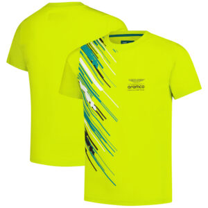 Aston Martin Aramco Cognizant Graphic T-Shirt - Yellow - Kids