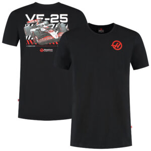 Haas F1 Moneygram VF-25 Back Print T-Shirt - Black