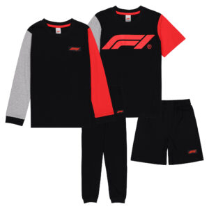 Formula 1 2 Pack Mix and Match Pyjamas - Kids