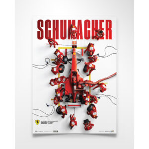 Scuderia Ferrari Michael Schumacher Japanese GP Pit Stop 2000 Collector's Edition Poster