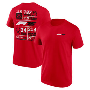 Formula 1 75 Grand Prix Story Graphic T-Shirt - Red